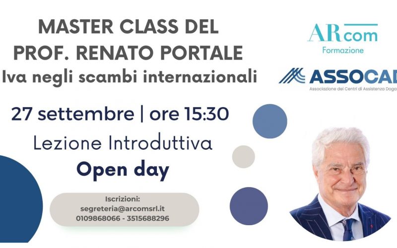 master class prof. renato portale iva scambi internazionali open day