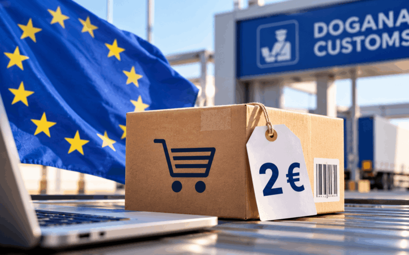 Handling fee europea di 2 euro per articolo sulle importazioni e-commerce extra-UE